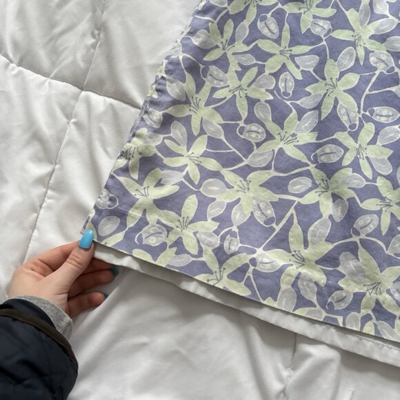 Vintage 90s Y2K Lilly Pulitzer Skirt Womens 10 Purple Green Floral Boho Summer - Picture 2 of 9